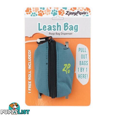 Zippy Paws Adventure Leash Bag - Forest Green - ZP489