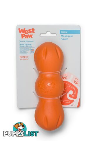 West Paw Rumpus Large Tangarine Orange - ZG081TNG