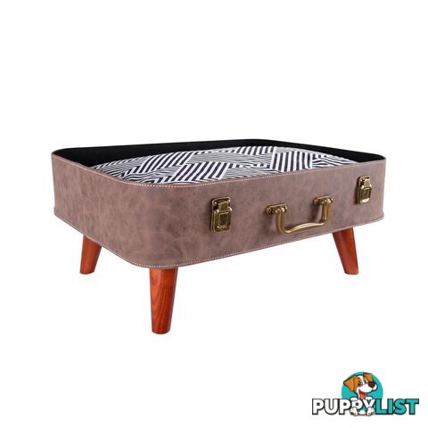 Ibiyaya Vintage Retro Suitcase Pet Bed - FB1702-BR