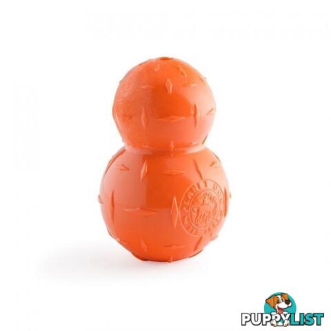 Planet Dog Orbee-Tuff Diamond Plate Ball Orange - 68783