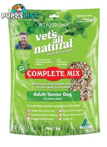 Vets All Natural Complete Mix Adult/Senior - 5kg - V2104