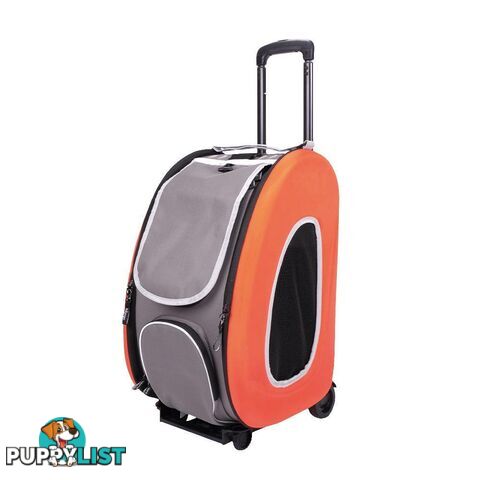 Ibiyaya EVA Pet Carrier (With Wheels) - Orange - FC1008-O