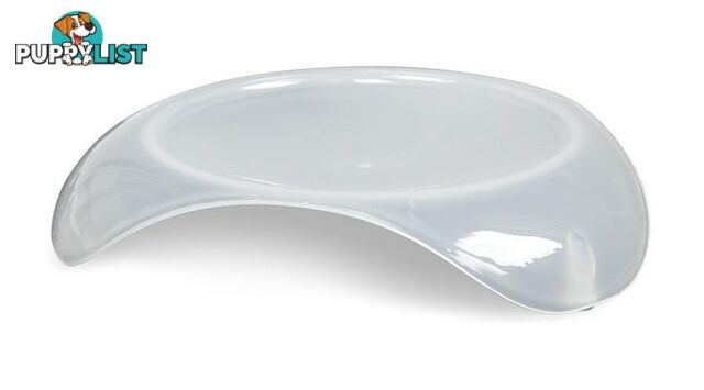 Smartcat Shallow Cat Food Dish - Transparent White Small - 2003N