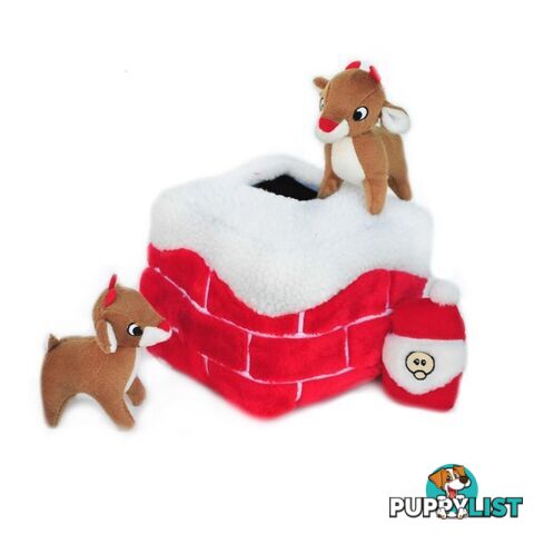 Zippy Paws Christmas Holiday Burrow - Chimney - ZP112