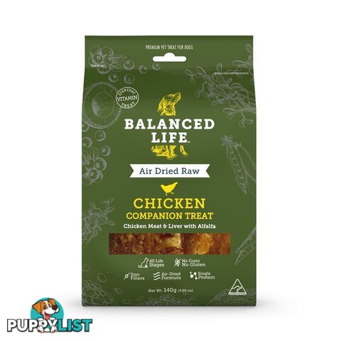 Balanced Life Companion Treats for Dogs - Chicken 140g - BLCTCD140