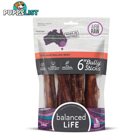 Balanced Life Beef Bully Sticks 7 Pack (6 Inch) - 440110