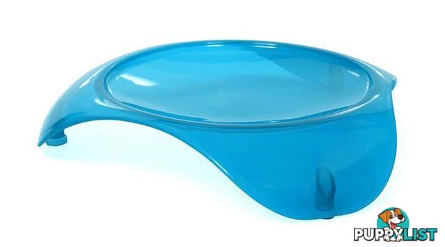 Smartcat Shallow Cat Food Dish by Smart Cat - Small Blue - 2003B