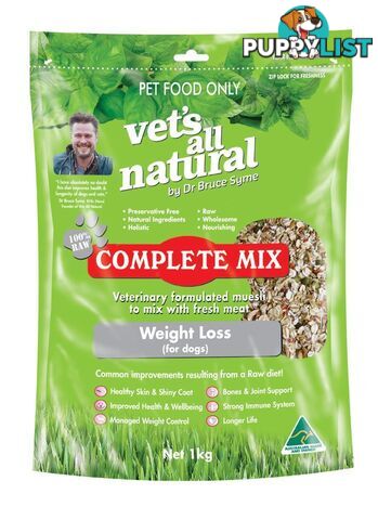 Vets All Natural Complete Mix - Weight Loss - 1kg - V2102