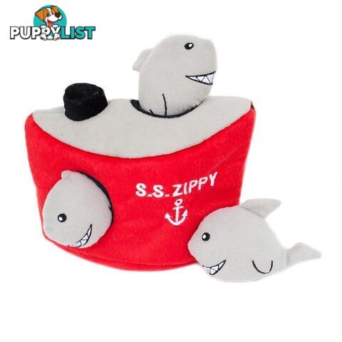 Zippy Paws Zippy Burrow - Shark 'N Ship - ZP259