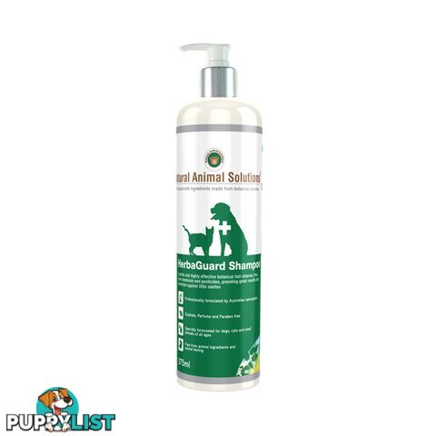 Natural Animal Solutions - Herbaguard Shampoo 375ml - NASG4002