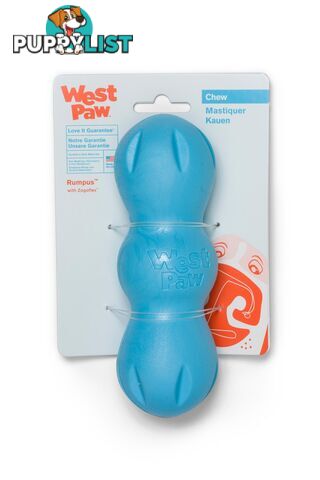 West Paw Rumpus Large Aqua Blue - ZG081AQA