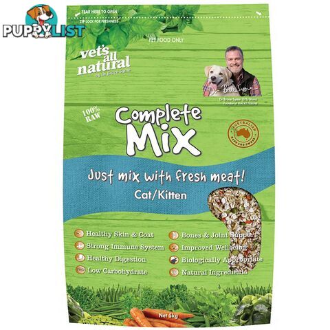 Vets All Natural Complete Mix for Cats - 5kg - CMC5