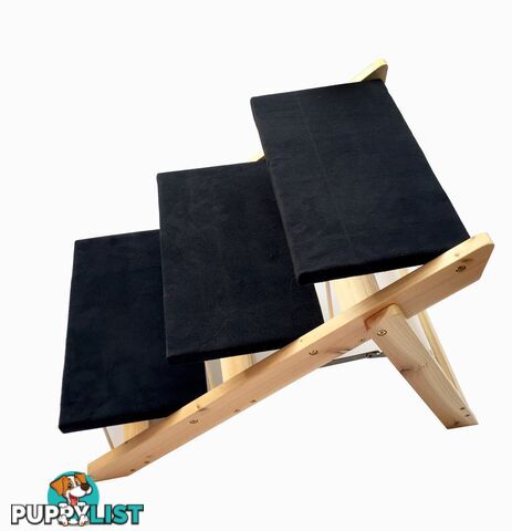 Foldable Pet Stairs - Black - V63-820173