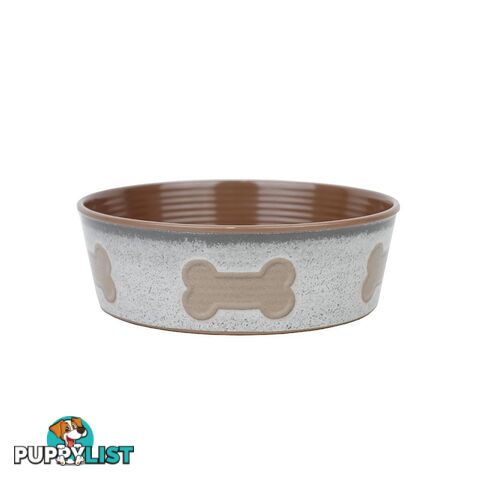 Barkley & Bella Bone Design Melamine Bowl - Natural - APP503.247