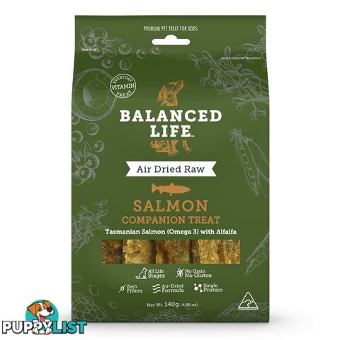 Balanced Life Companion Treats for Dogs -  Salmon 140g - BLCTSD140