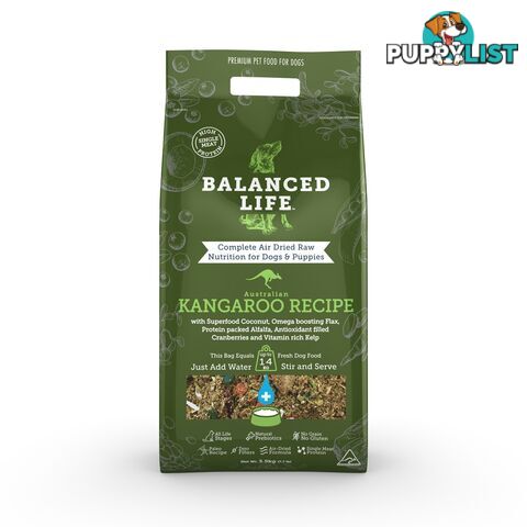 Balanced Life Kangaroo Air Dried Dog Food 3.5kg - BLKD3500