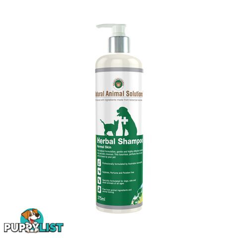 Natural Animal Solutions - Normal Herbal Shampoo 375ml - NASG4006