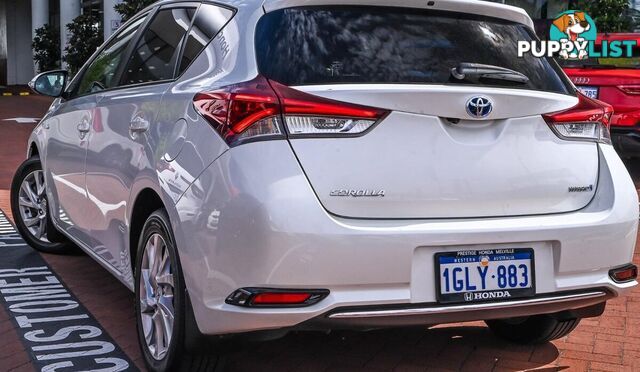 2018 TOYOTA COROLLA HYBRID ZWE186R HATCHBACK