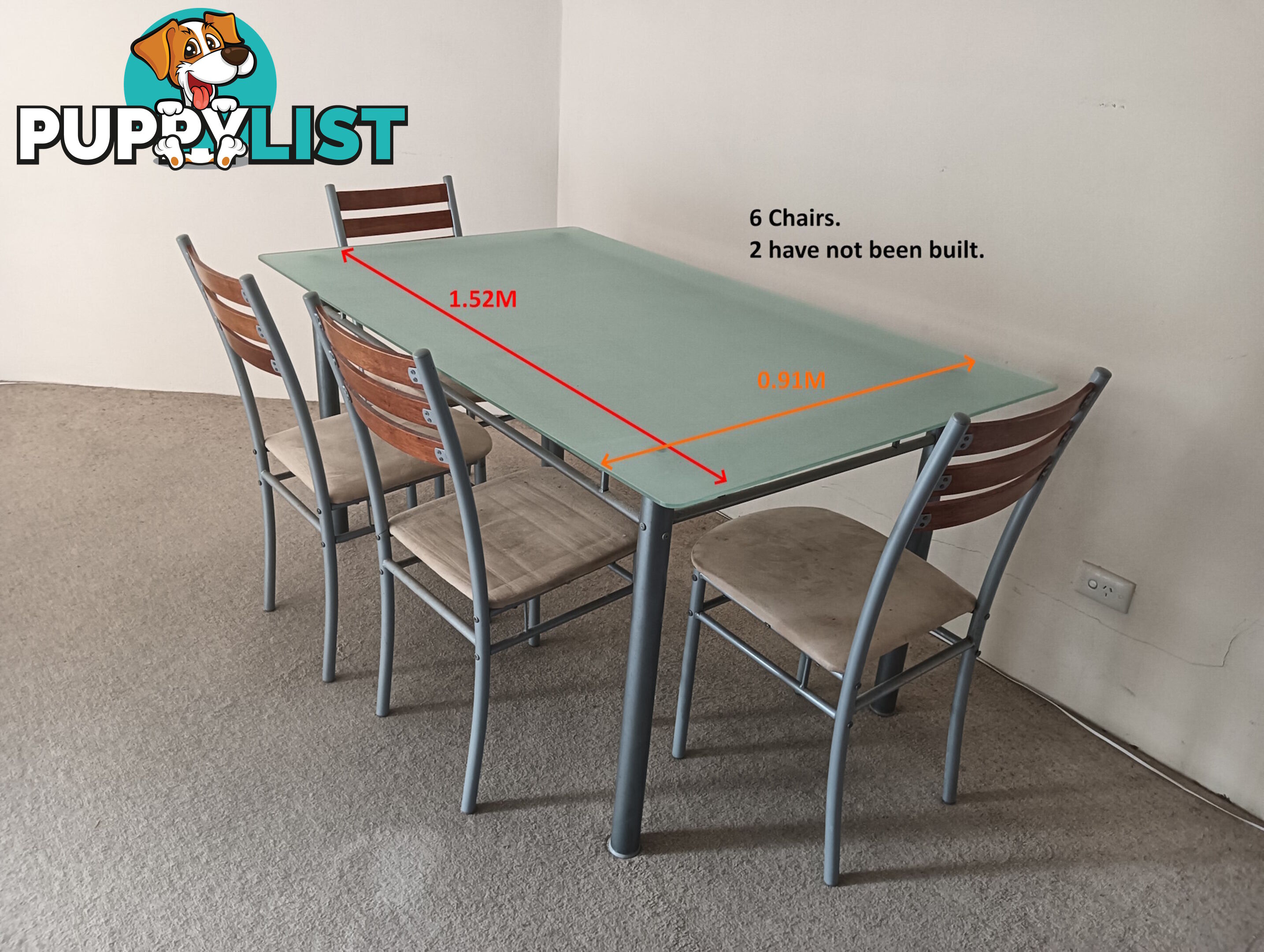 Dining Table with 6 Chairs