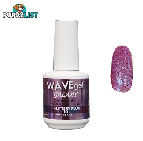 Galaxy Gel Polish - 10 Glittey Plum - WGGG10