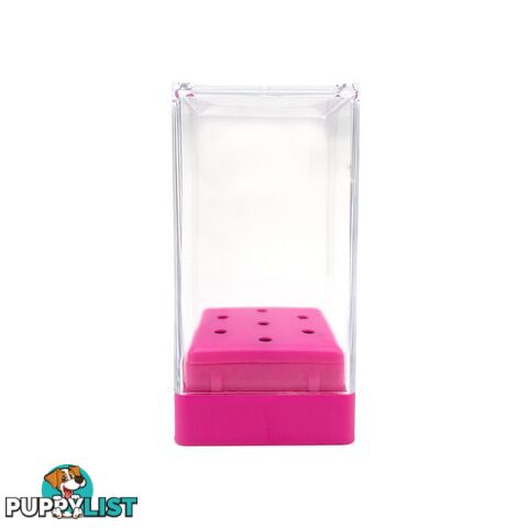 Drill Bit Holder Mini Pink 7 Bits - BITHOLD7P