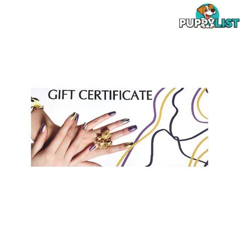 Gift Certificate Deluxe Purple & Yellow - GIFTCDPY