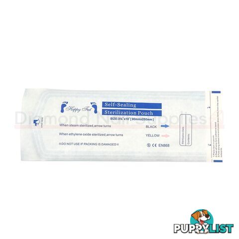 Self Sealing Sterilization Pouch Long 90 x 250mm - HFSSSP250