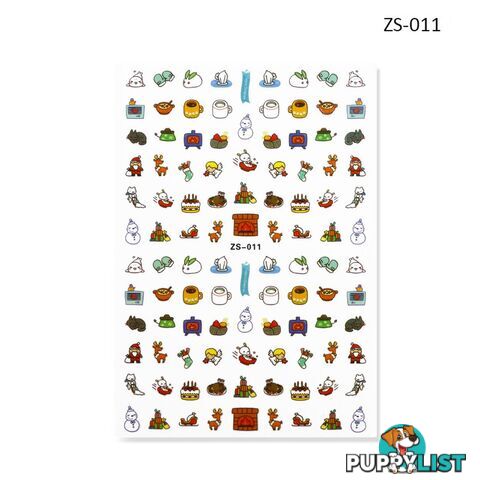 Nail Sticker - Christmas ZS011 - NSZS-011