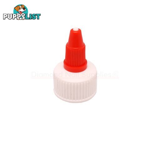 Twist Lid Red & White for Empty 8oz/16oz Bottles - LIDTWISTRW