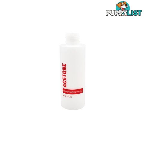 Empty Acetone Bottle Red 118ml (4oz) - BOTEMPACERED4N