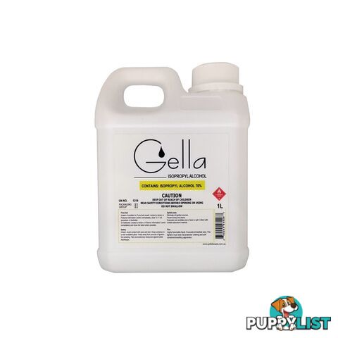 Gella 70% Isopropyl Alcohol IPA 1L - GEIPA701