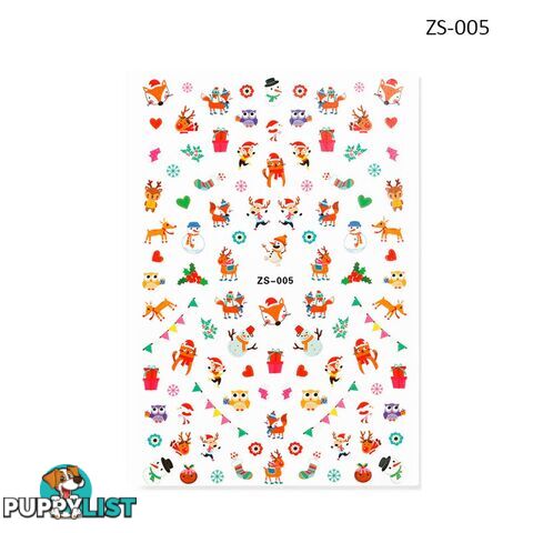 Nail Sticker - Christmas ZS005 - NSZS-005