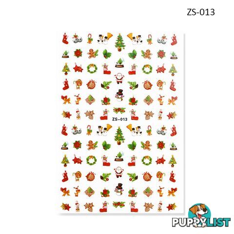 Nail Sticker - Christmas ZS013 - NSZS-013