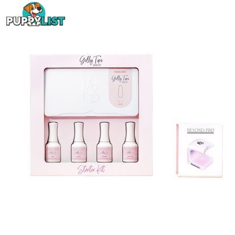 Gelly Tip Kit - GK05 Medium Square + Flash Cure Lamp - KSGK05