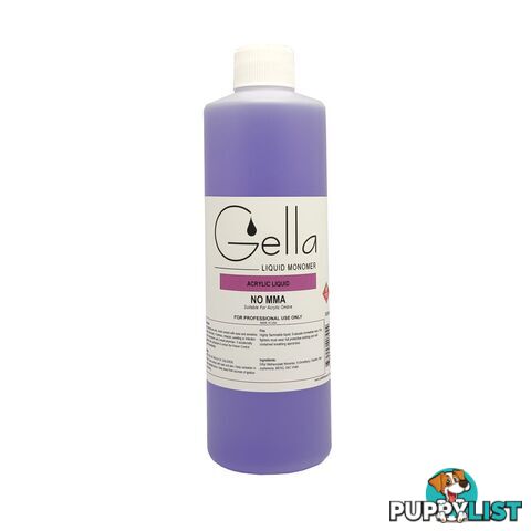 Gella Acrylic Liquid Monomer MMA FREE 500ml - GELMEMA500