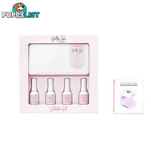 Gelly Tip Kit - GK06 Short Coffin + Flash Cure Lamp - KSGK06