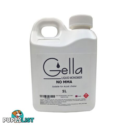 Gella Acrylic Liquid Monomer MMA FREE 1L - GELMEMA1