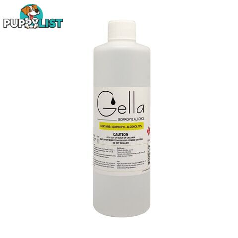 Gella Isopropyl Alcohol 70% IPA 500ml - GEIPA70500