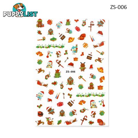 Nail Sticker - Christmas ZS006 - NSZS-006