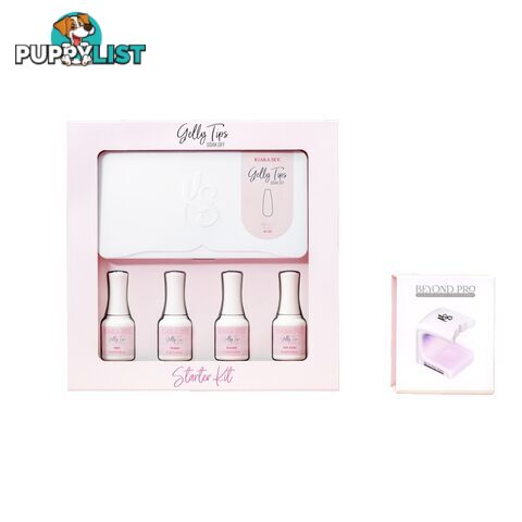 Gelly Tip Kit - GK02 Medium Coffin + Flash Cure Lamp - KSGK02