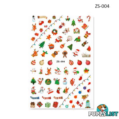 Nail Sticker - Christmas ZS004 - NSZS-004