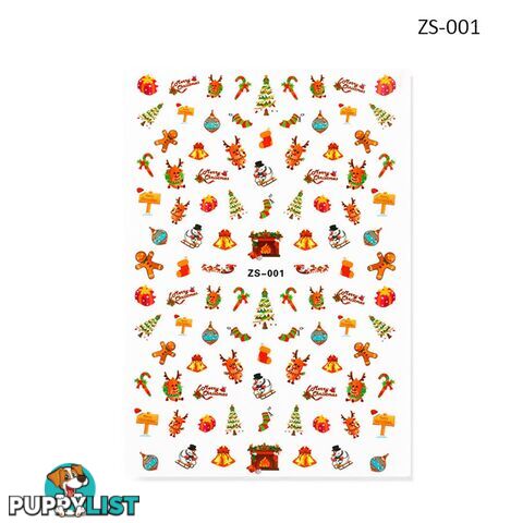 Nail Sticker - Christmas ZS001 - NSZS-001