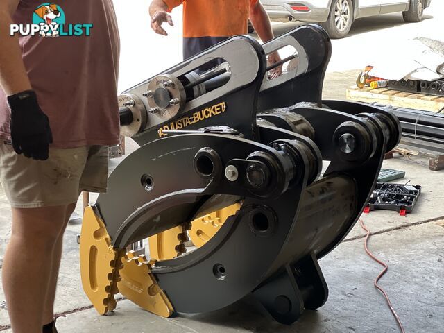 Excavator grab’s grapples hydraulic and manual