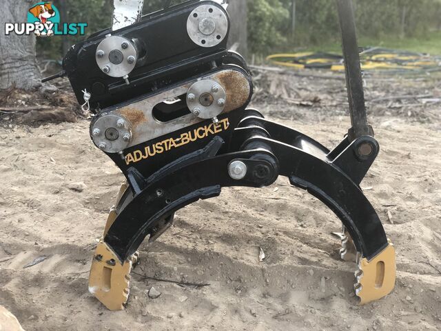 Excavator grab’s grapples hydraulic and manual