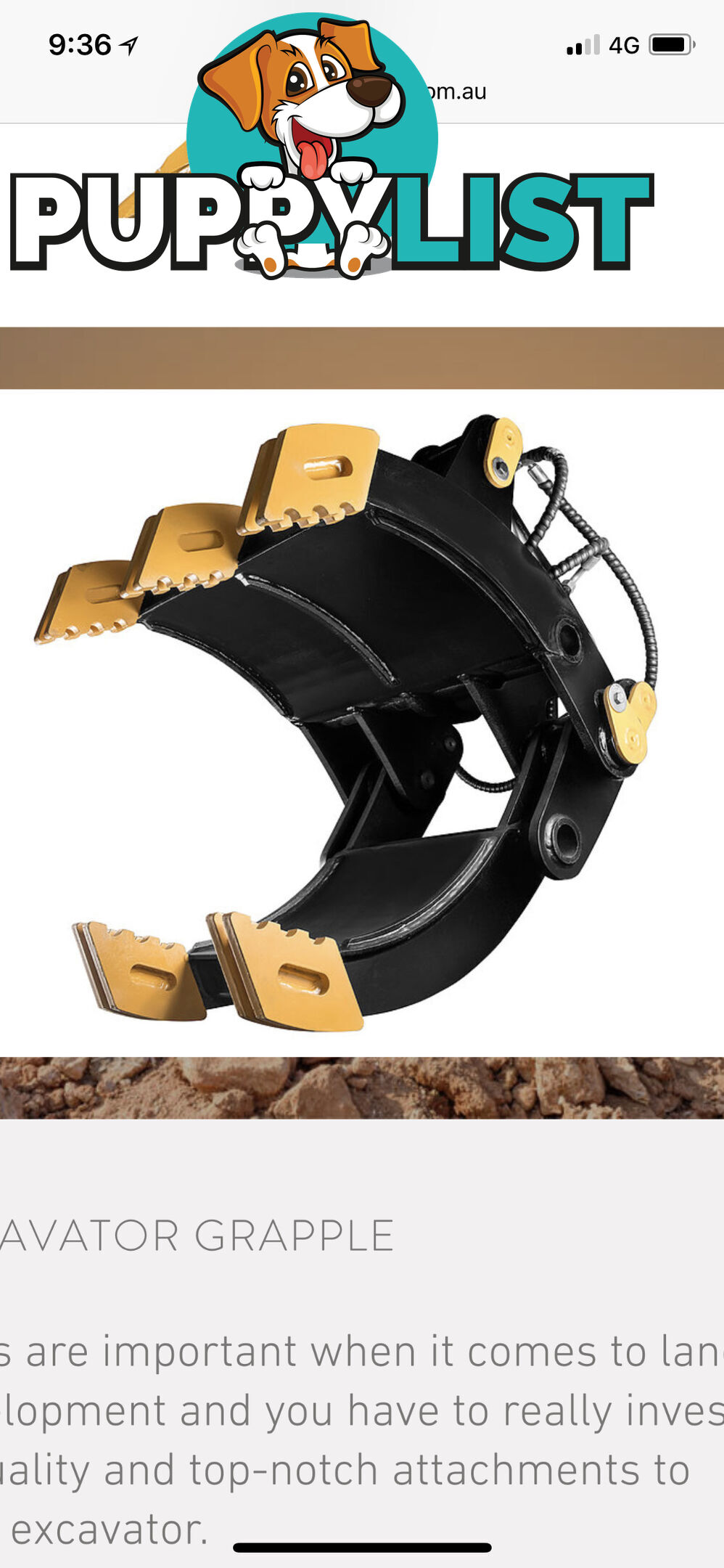Excavator grab’s grapples hydraulic and manual