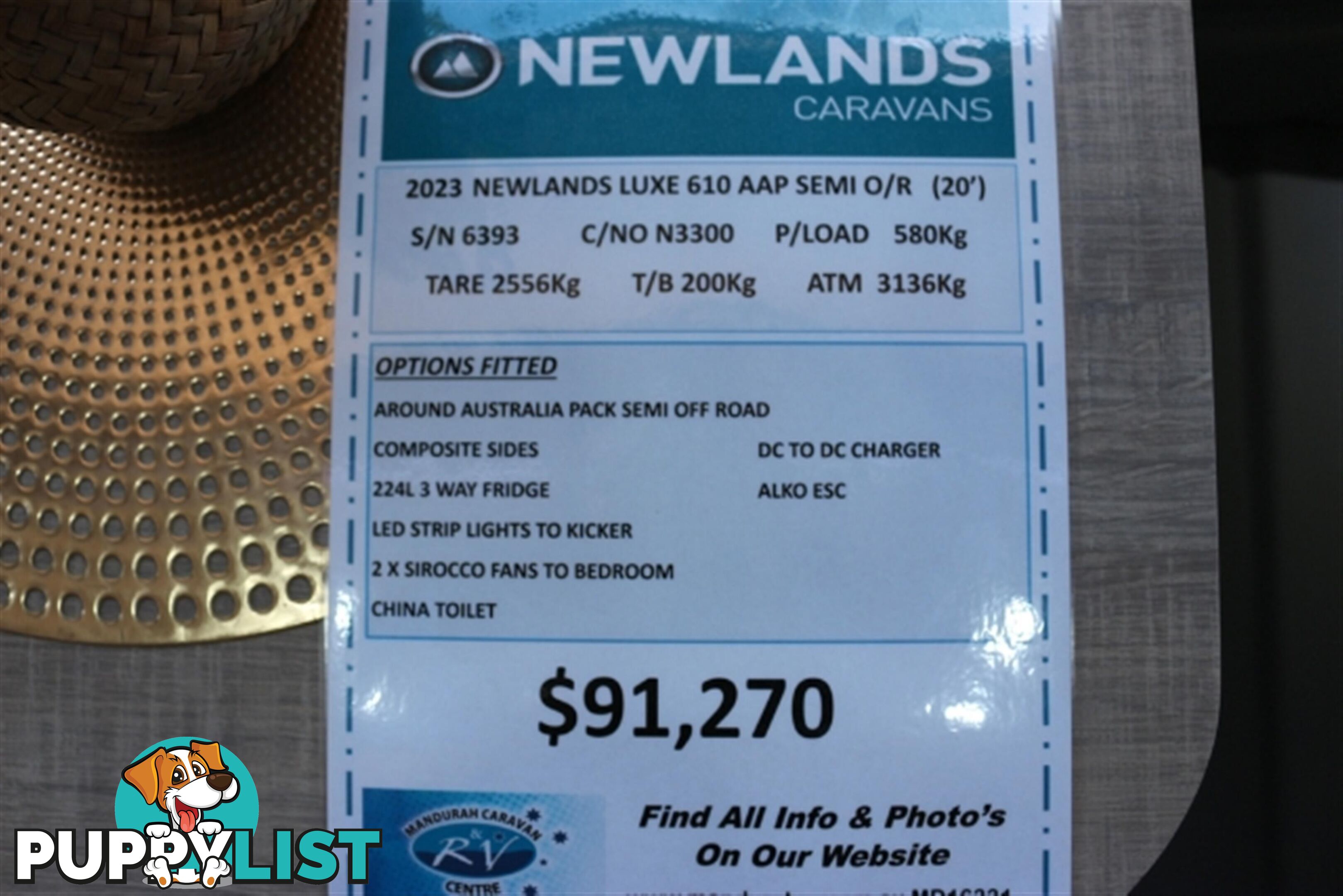 2023 NEWLANDS LUXE AAP 610 COMP CARAVAN