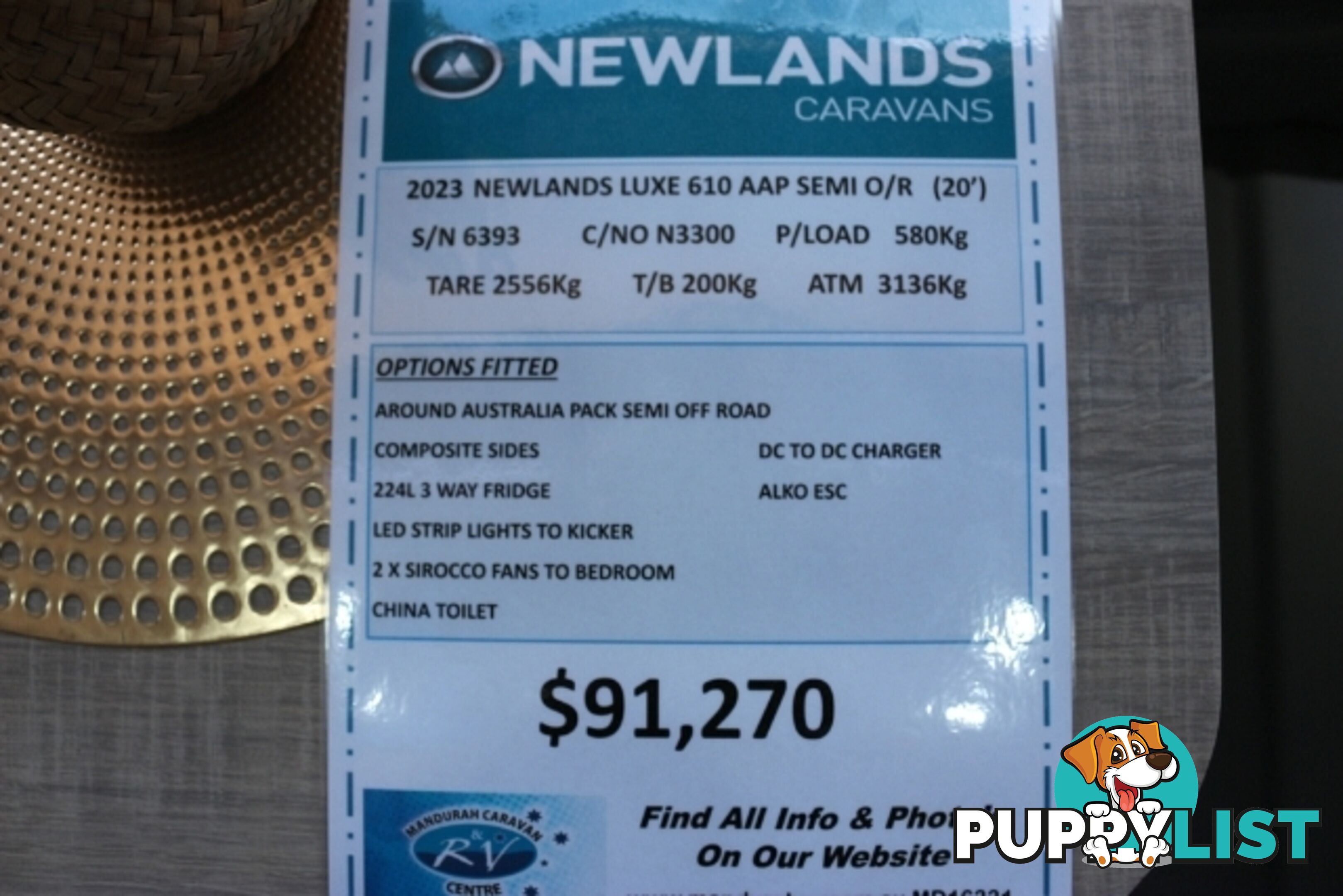 2023 NEWLANDS LUXE AAP 610 COMP CARAVAN