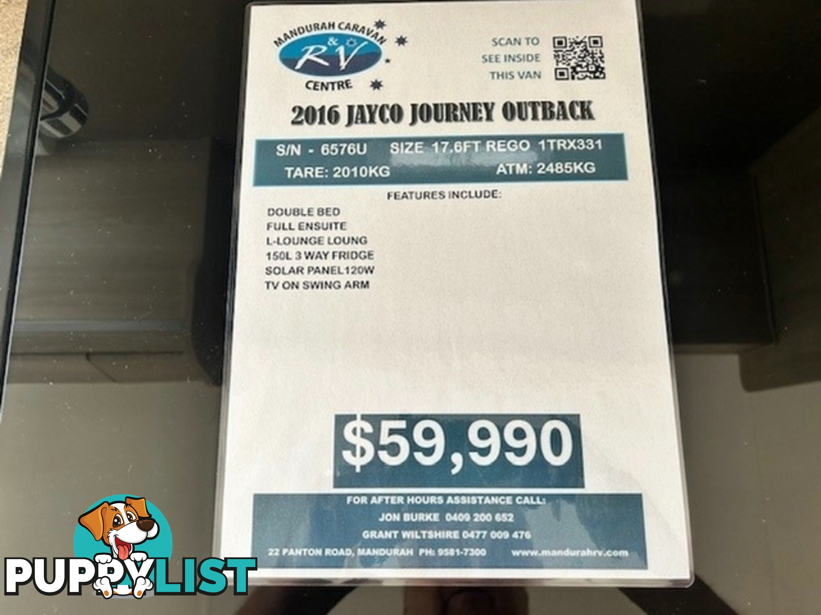 2016 JAYCO JOURNEY OUTBACK SEMI OFF ROA CARAVAN