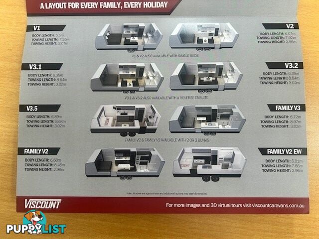 2025 VISCOUNT V1 L SHAPE LOUNGE CARAVAN