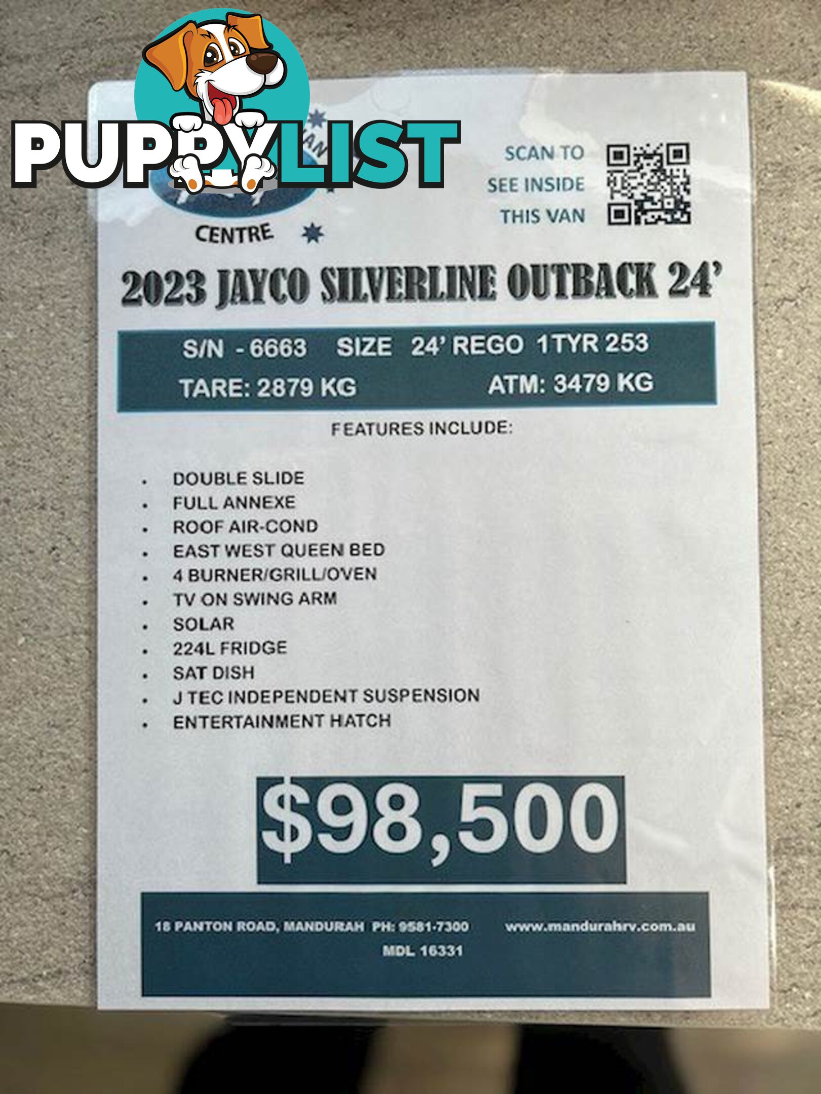 2023 JAYCO SILVERLINE DOUBLE SLIDE OUTBACK 24' SLIDE-ON CAMPER